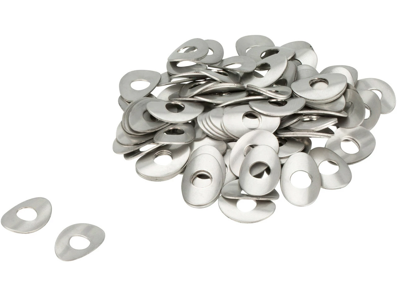 Sapim Small Oval Nipple Washers - 100 Pcs. 3 Sapim Small Oval Nipple Washers - 100 Pcs.
