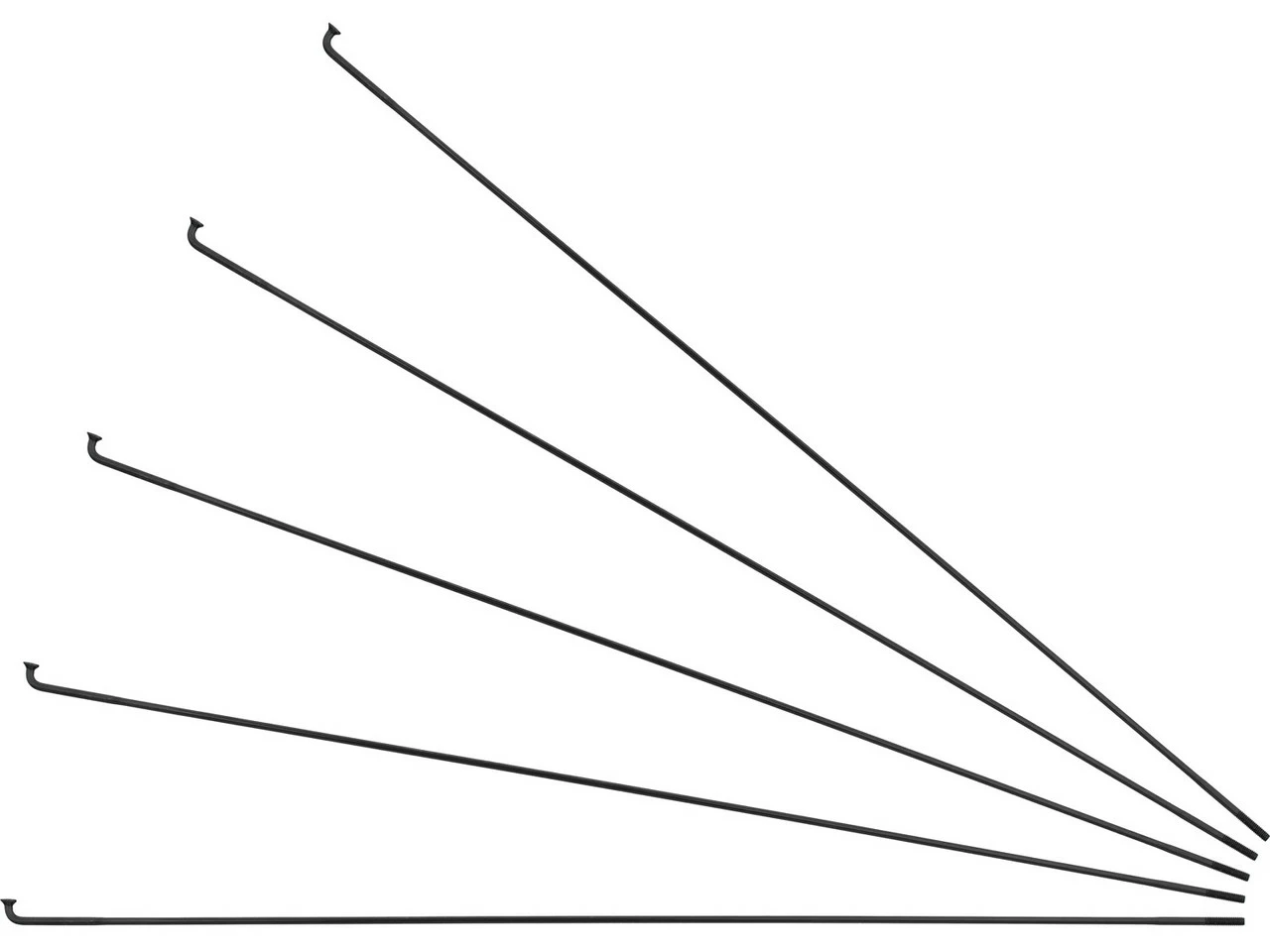 Sapim Race J-Bend Spokes + Nipples - 5-Pack 3 Sapim Race J-Bend Spokes + Nipples - 5-Pack